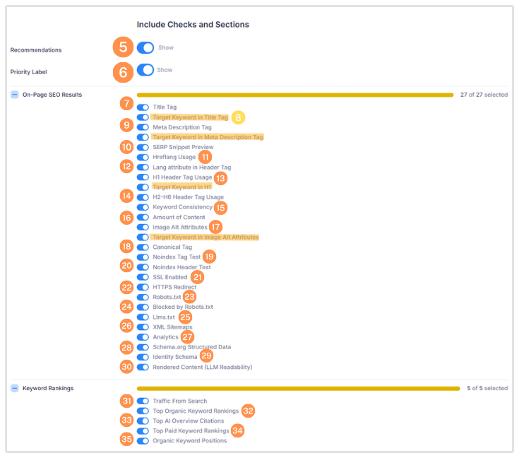 Sprawdzanie i Sekcje